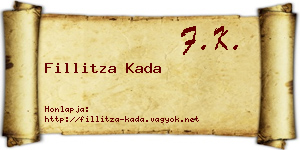 Fillitza Kada névjegykártya